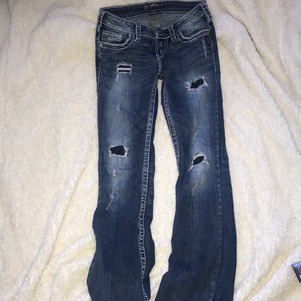 Cowgirl ripped jeans